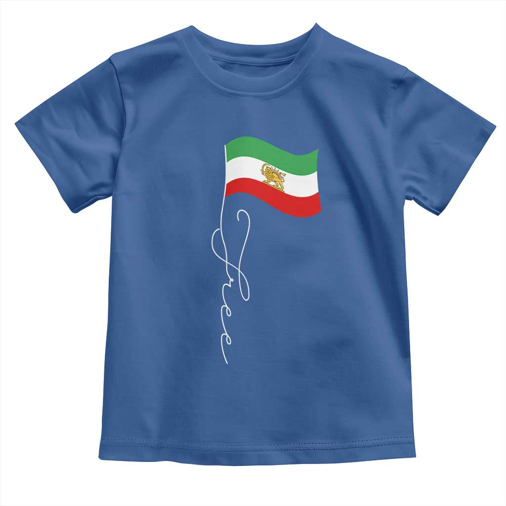 Free Iran Toddler T Shirt Patriotic Iranian Lion and Sun Flag