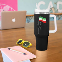 Free Iran Tumbler With Handle Patriotic Iranian Lion and Sun Flag
