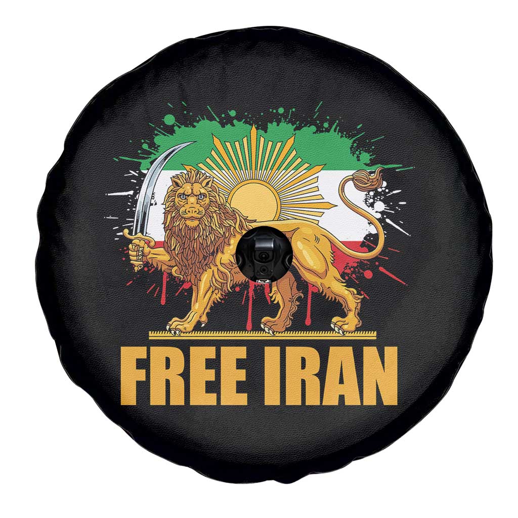 Free Iran Spare Tire Cover Iran Flag Lion And Sun Persian Pride Iranian Protests