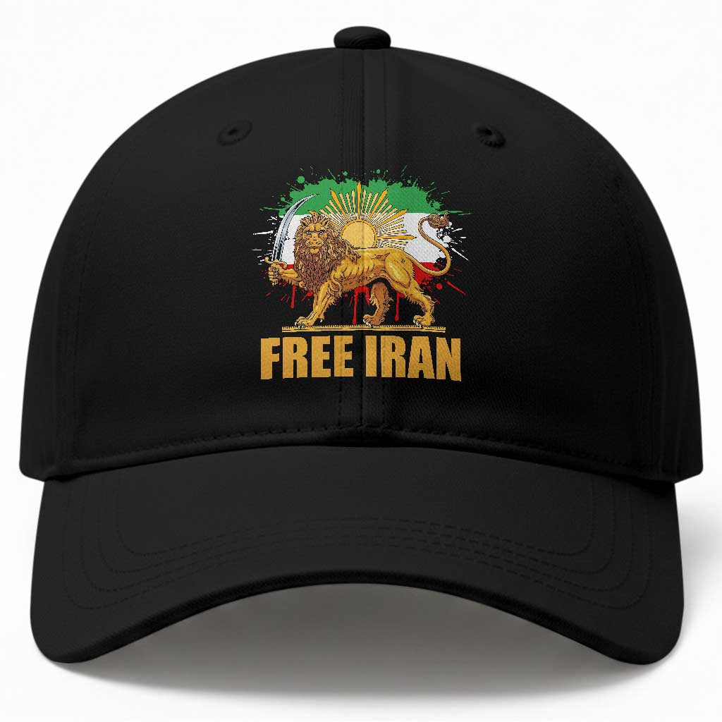 Free Iran Baseball Cap Iran Flag Lion And Sun Persian Pride Iranian Protests