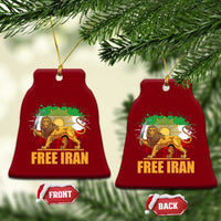 Free Iran Ceramic Ornament Iran Flag Lion And Sun Persian Pride Iranian Protests