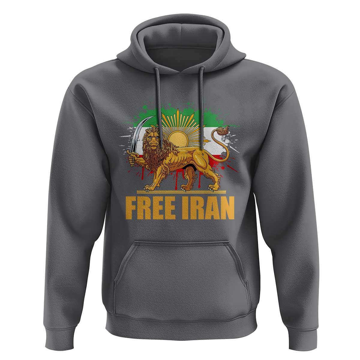 Free Iran Hoodie Iran Flag Lion And Sun Persian Pride Iranian Protests