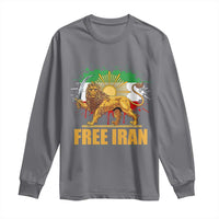 Free Iran Long Sleeve Shirt Iran Flag Lion And Sun Persian Pride Iranian Protests