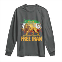 Free Iran Long Sleeve Shirt Iran Flag Lion And Sun Persian Pride Iranian Protests
