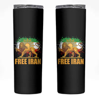 Free Iran Skinny Tumbler Iran Flag Lion And Sun Persian Pride Iranian Protests