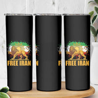 Free Iran Skinny Tumbler Iran Flag Lion And Sun Persian Pride Iranian Protests
