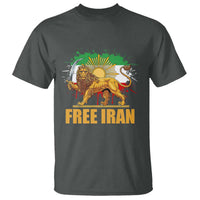 Free Iran T Shirt Iran Flag Lion And Sun Persian Pride Iranian Protests