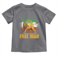 Free Iran Toddler T Shirt Iran Flag Lion And Sun Persian Pride Iranian Protests
