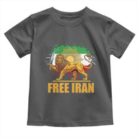 Free Iran Toddler T Shirt Iran Flag Lion And Sun Persian Pride Iranian Protests