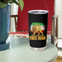 Free Iran Tumbler Cup Iran Flag Lion And Sun Persian Pride Iranian Protests