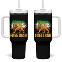 Free Iran Tumbler With Handle Iran Flag Lion And Sun Persian Pride Iranian Protests