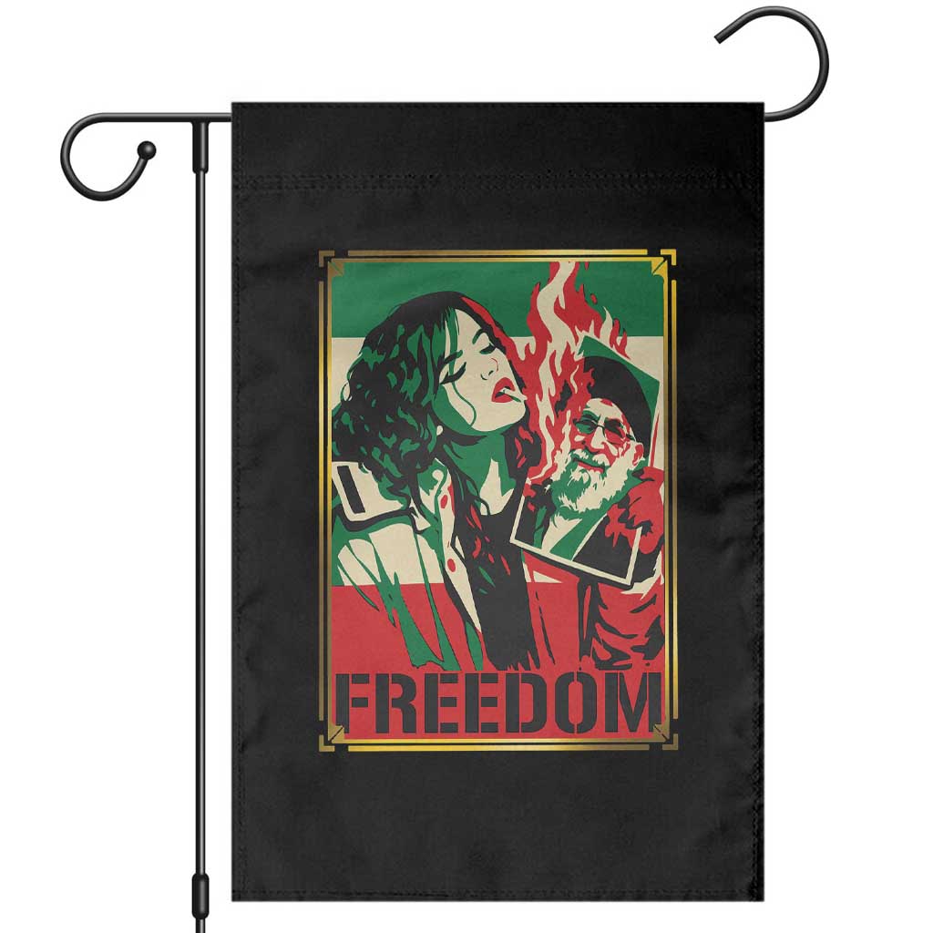 Free Iran Protest Garden Flag Support Women Life Freedom Statement
