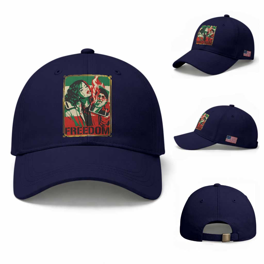 Free Iran Protest Baseball Cap Support Women Life Freedom Statement