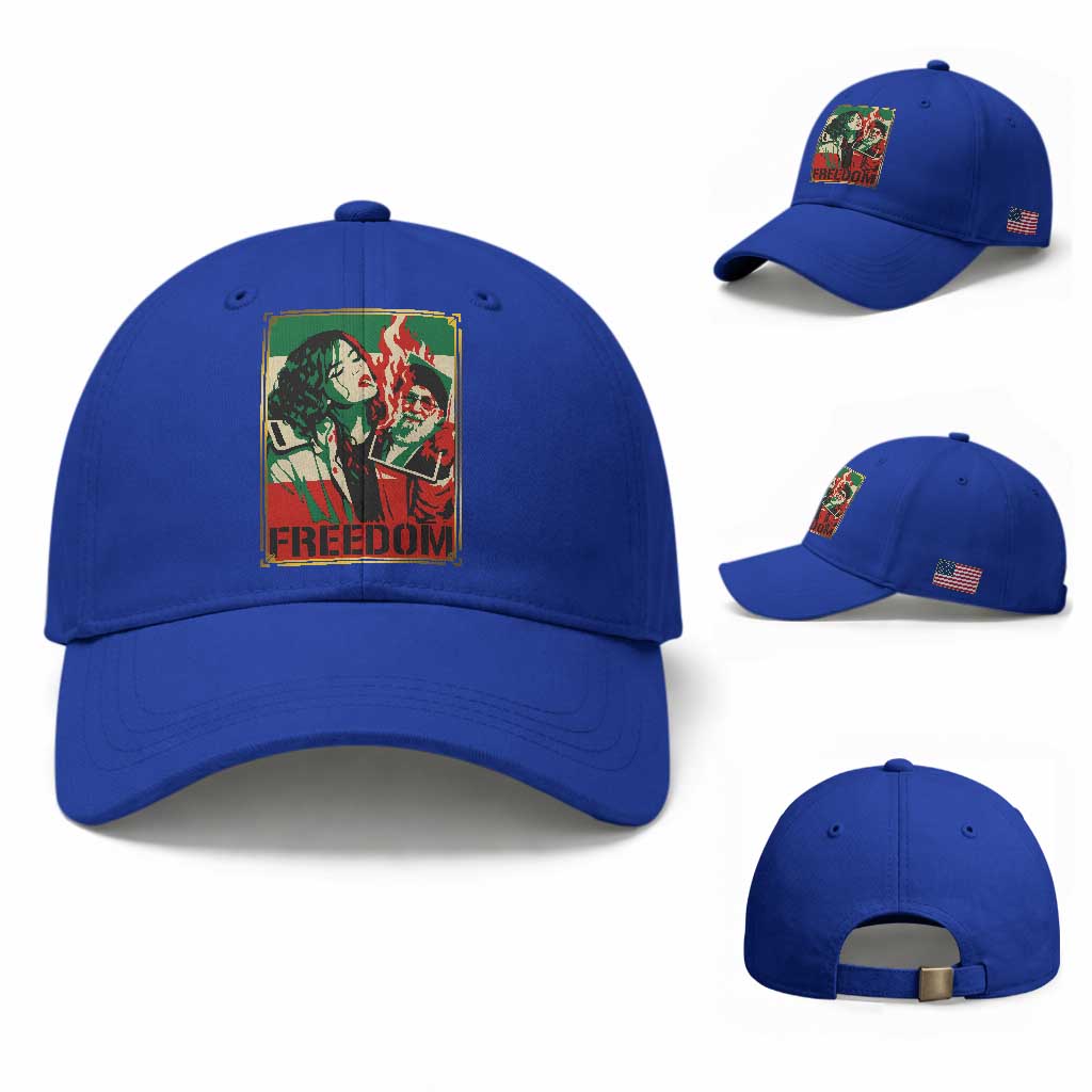 Free Iran Protest Baseball Cap Support Women Life Freedom Statement