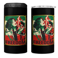 Free Iran Protest 4 in 1 Can Cooler Tumbler Support Women Life Freedom Statement