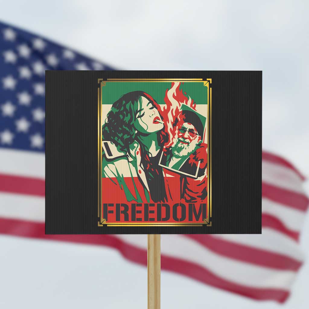 Free Iran Protest Protest Sign Support Women Life Freedom Statement