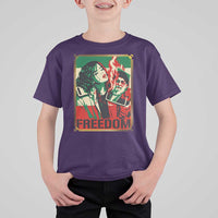 Free Iran Protest T Shirt For Kid Support Women Life Freedom Statement