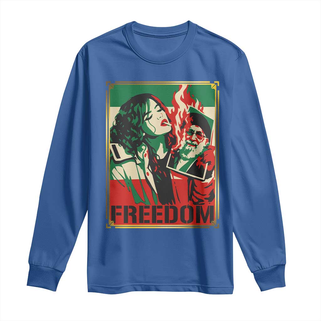 Free Iran Protest Long Sleeve Shirt Support Women Life Freedom Statement