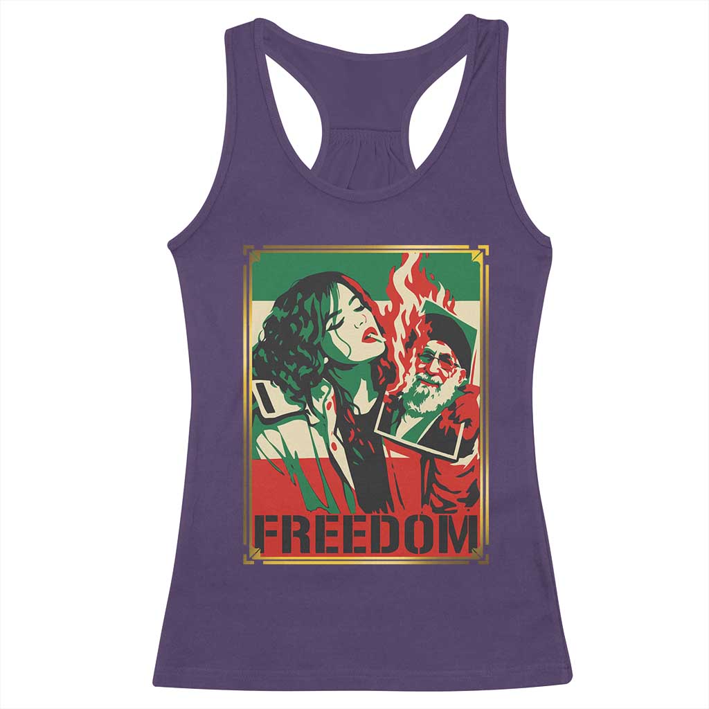 Free Iran Protest Racerback Tank Top Support Women Life Freedom Statement