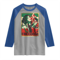 Free Iran Protest Raglan Shirt Support Women Life Freedom Statement