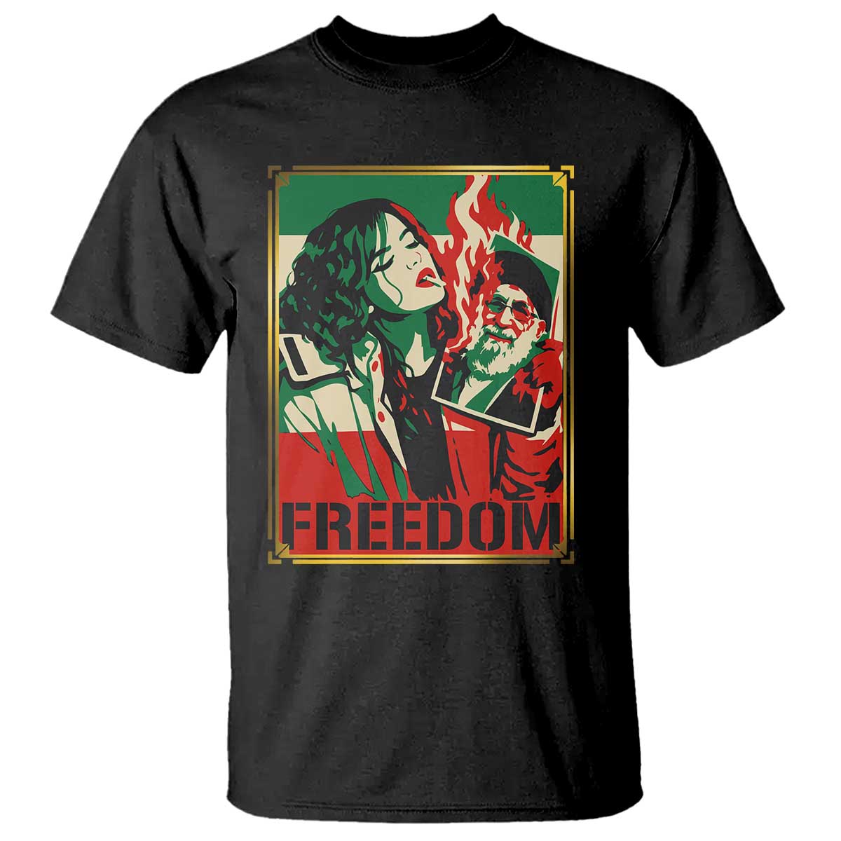 Free Iran Protest T Shirt Support Women Life Freedom Statement