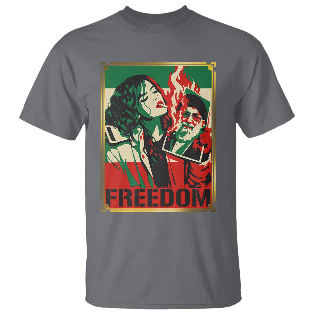 Free Iran Protest T Shirt Support Women Life Freedom Statement