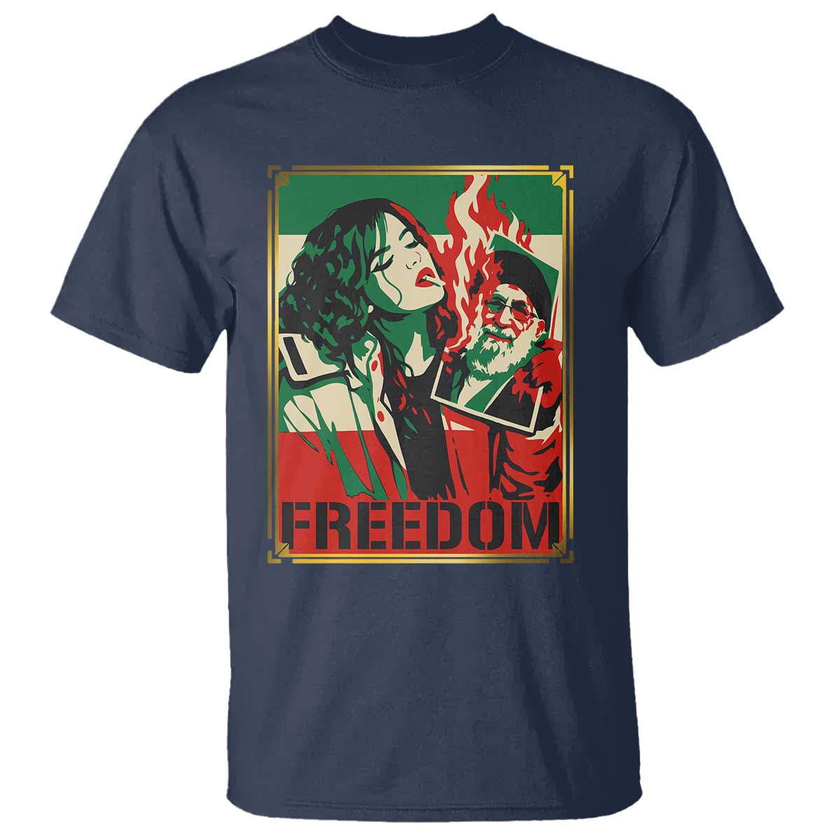 Free Iran Protest T Shirt Support Women Life Freedom Statement