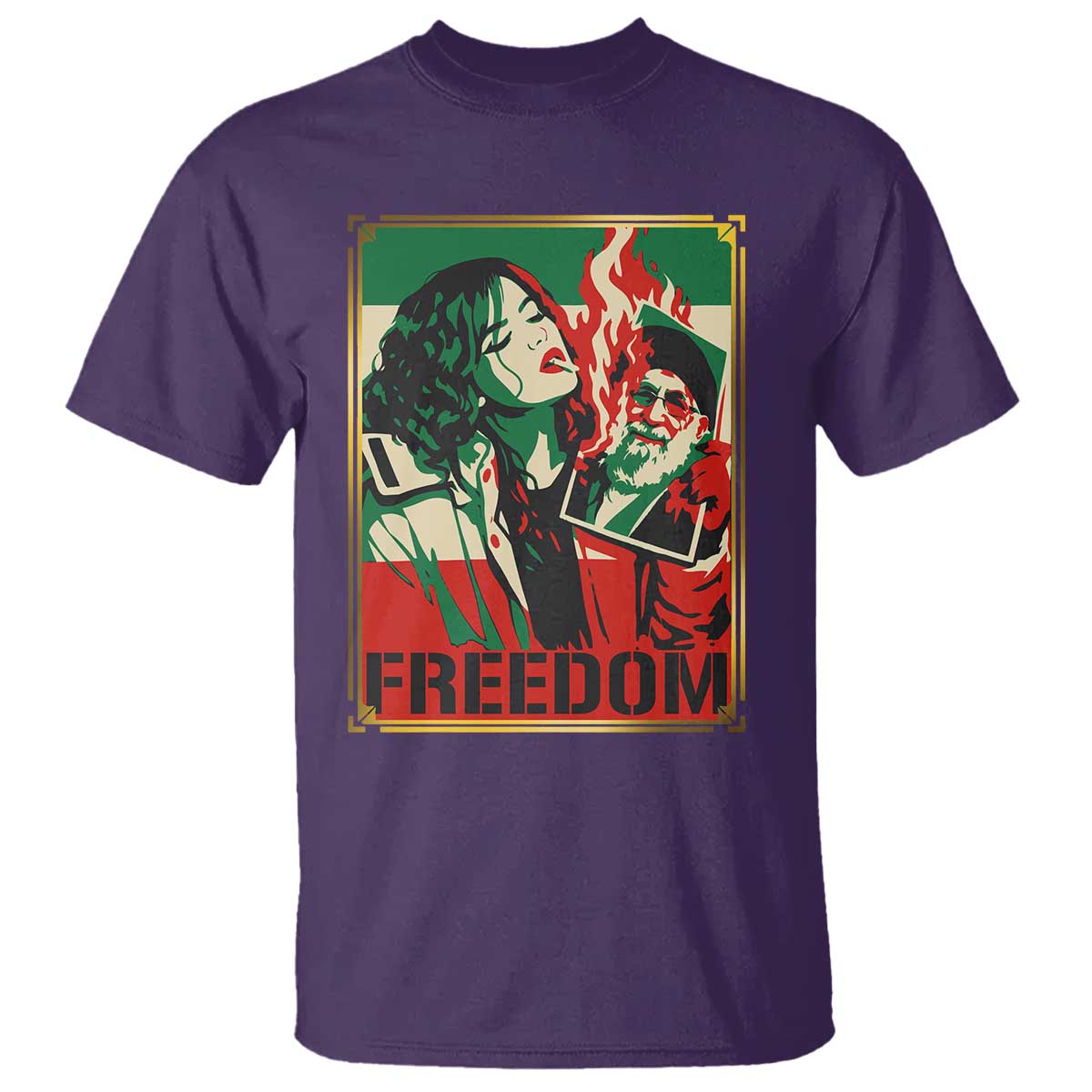 Free Iran Protest T Shirt Support Women Life Freedom Statement