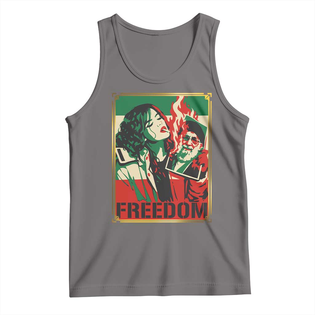 Free Iran Protest Tank Top Support Women Life Freedom Statement