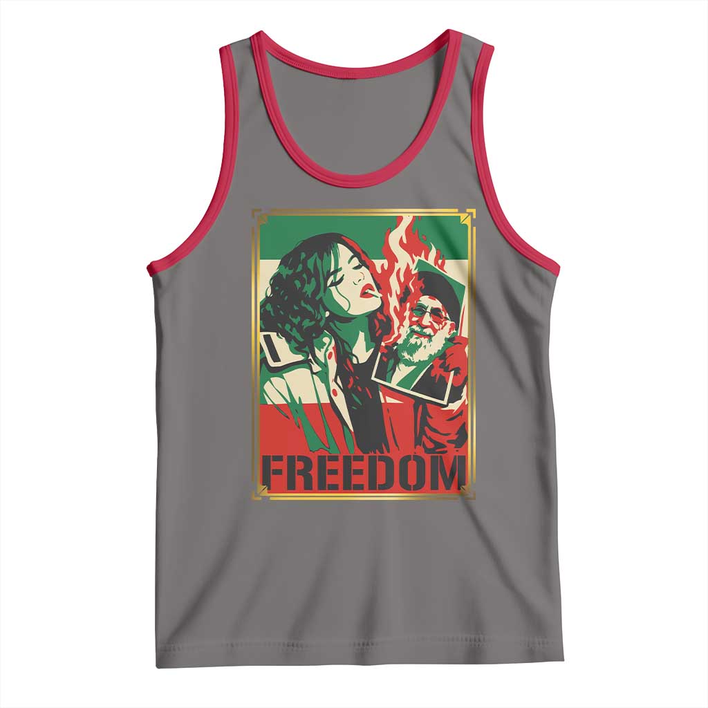 Free Iran Protest Tank Top Support Women Life Freedom Statement