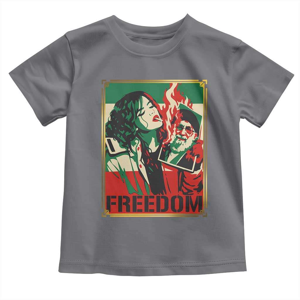 Free Iran Protest Toddler T Shirt Support Women Life Freedom Statement