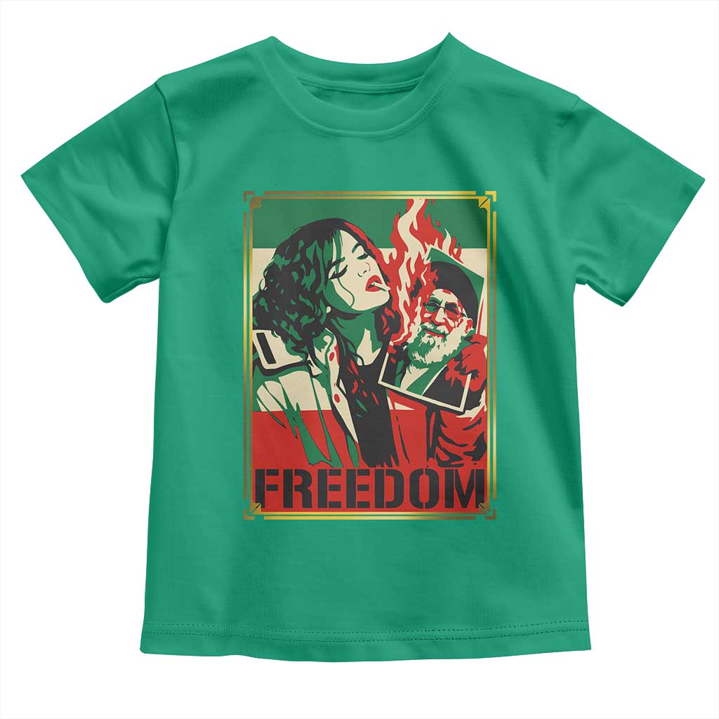 Free Iran Protest Toddler T Shirt Support Women Life Freedom Statement