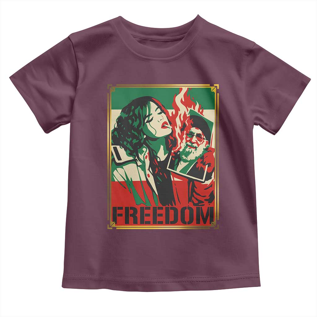 Free Iran Protest Toddler T Shirt Support Women Life Freedom Statement