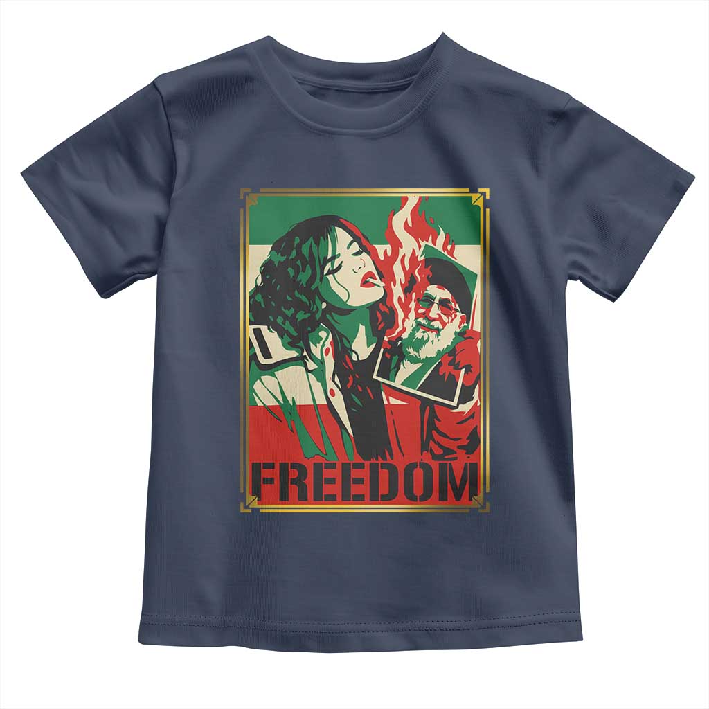 Free Iran Protest Toddler T Shirt Support Women Life Freedom Statement