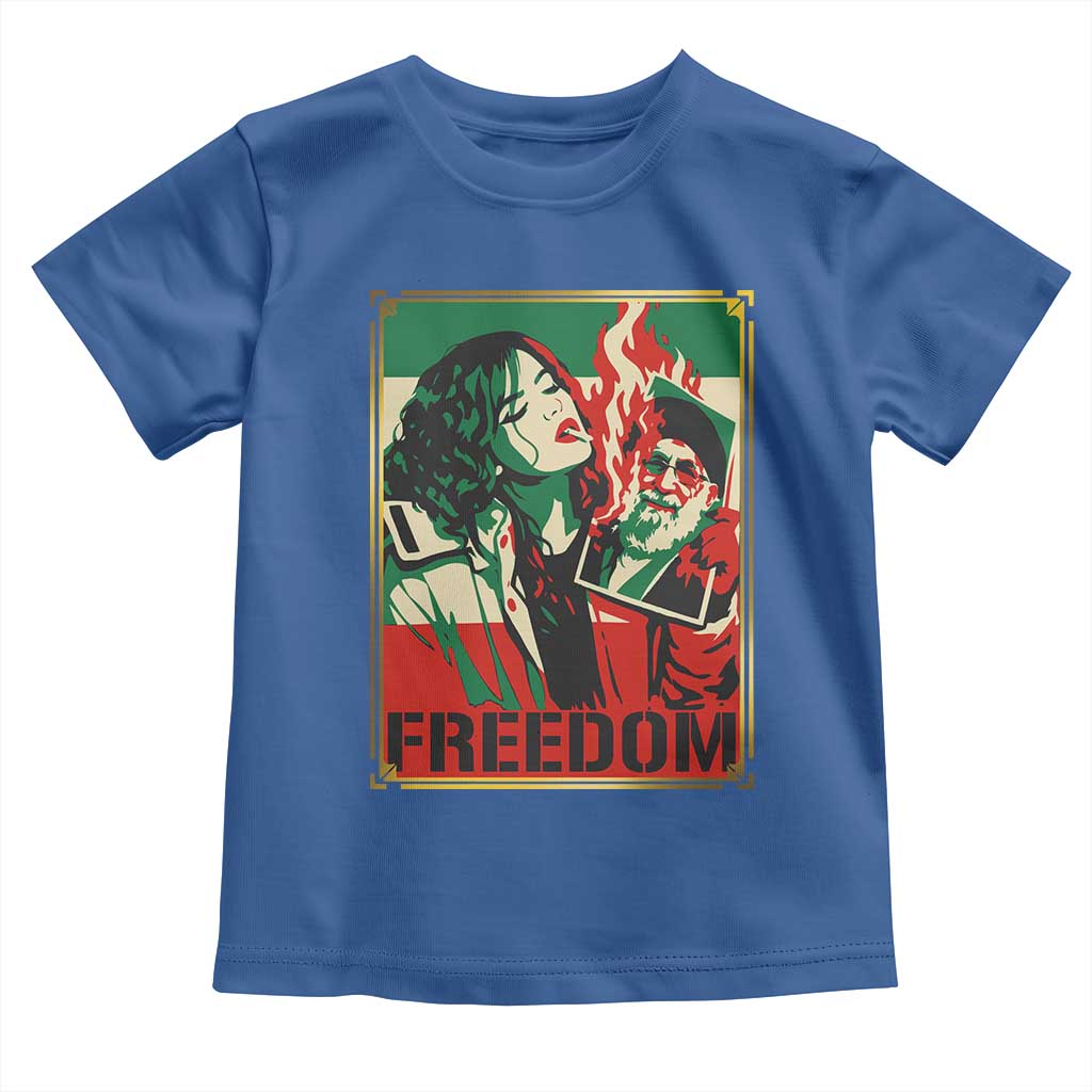 Free Iran Protest Toddler T Shirt Support Women Life Freedom Statement