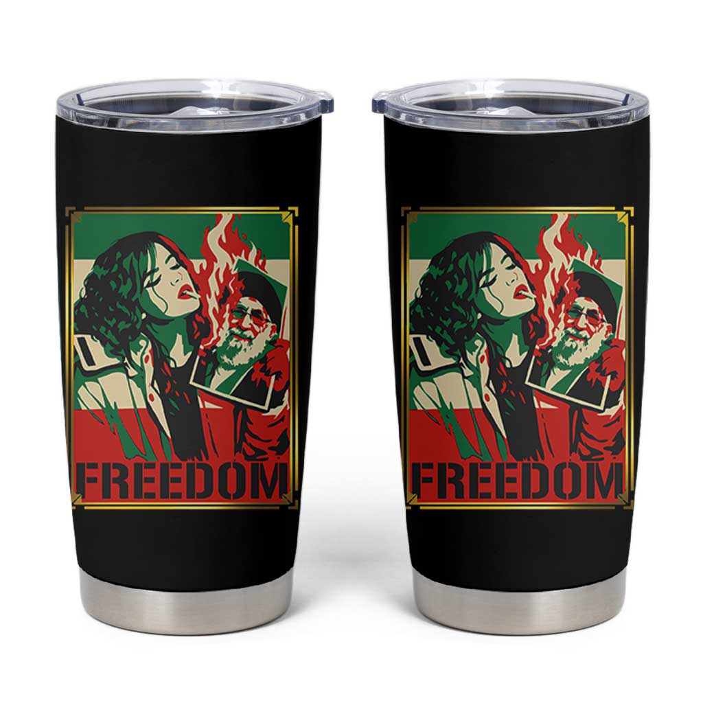 Free Iran Protest Tumbler Cup Support Women Life Freedom Statement