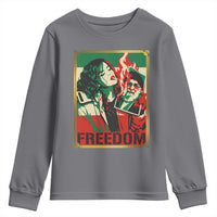 Free Iran Protest Youth Sweatshirt Support Women Life Freedom Statement