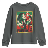 Free Iran Protest Youth Sweatshirt Support Women Life Freedom Statement