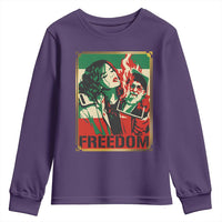 Free Iran Protest Youth Sweatshirt Support Women Life Freedom Statement