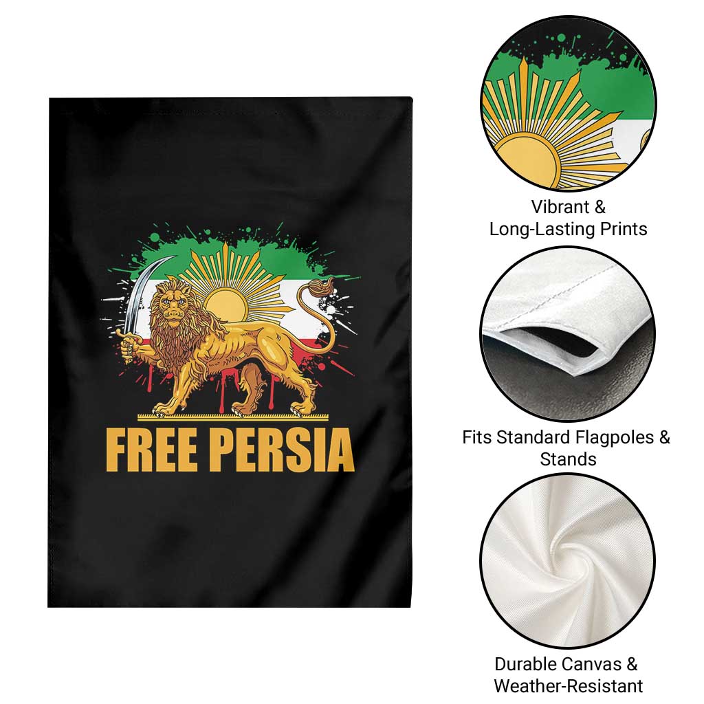 Free Persian Garden Flag Iran Flag Lion And Sun Persian Pride Iranian Protests