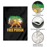 Free Persian Garden Flag Iran Flag Lion And Sun Persian Pride Iranian Protests