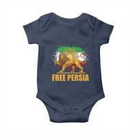 Free Persian Baby Onesie Iran Flag Lion And Sun Persian Pride Iranian Protests