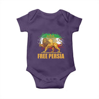 Free Persian Baby Onesie Iran Flag Lion And Sun Persian Pride Iranian Protests