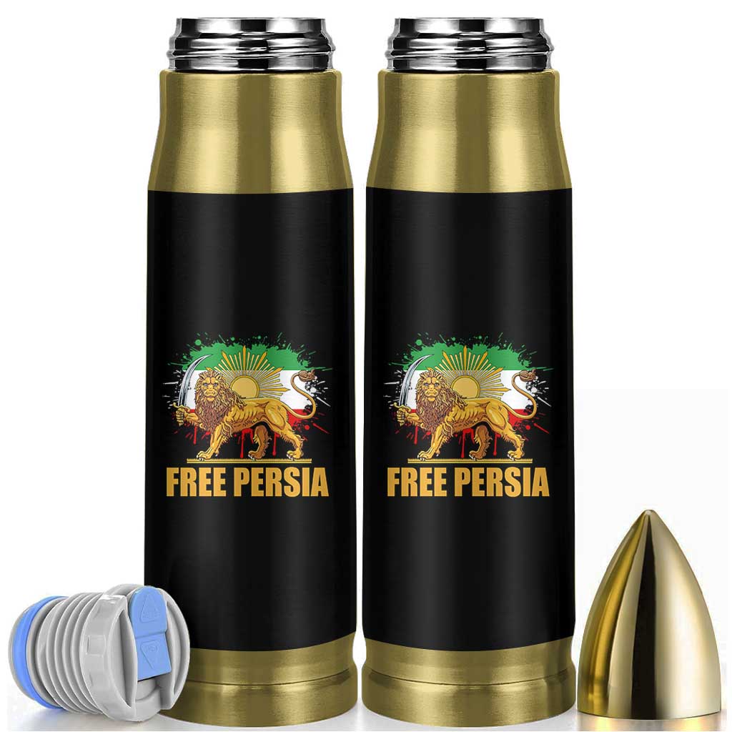Free Persian Bullet Tumbler Iran Flag Lion And Sun Persian Pride Iranian Protests