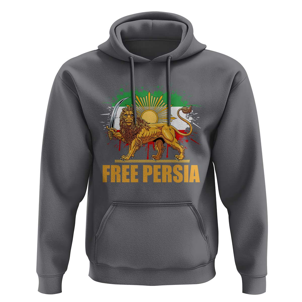 Free Persian Hoodie Iran Flag Lion And Sun Persian Pride Iranian Protests