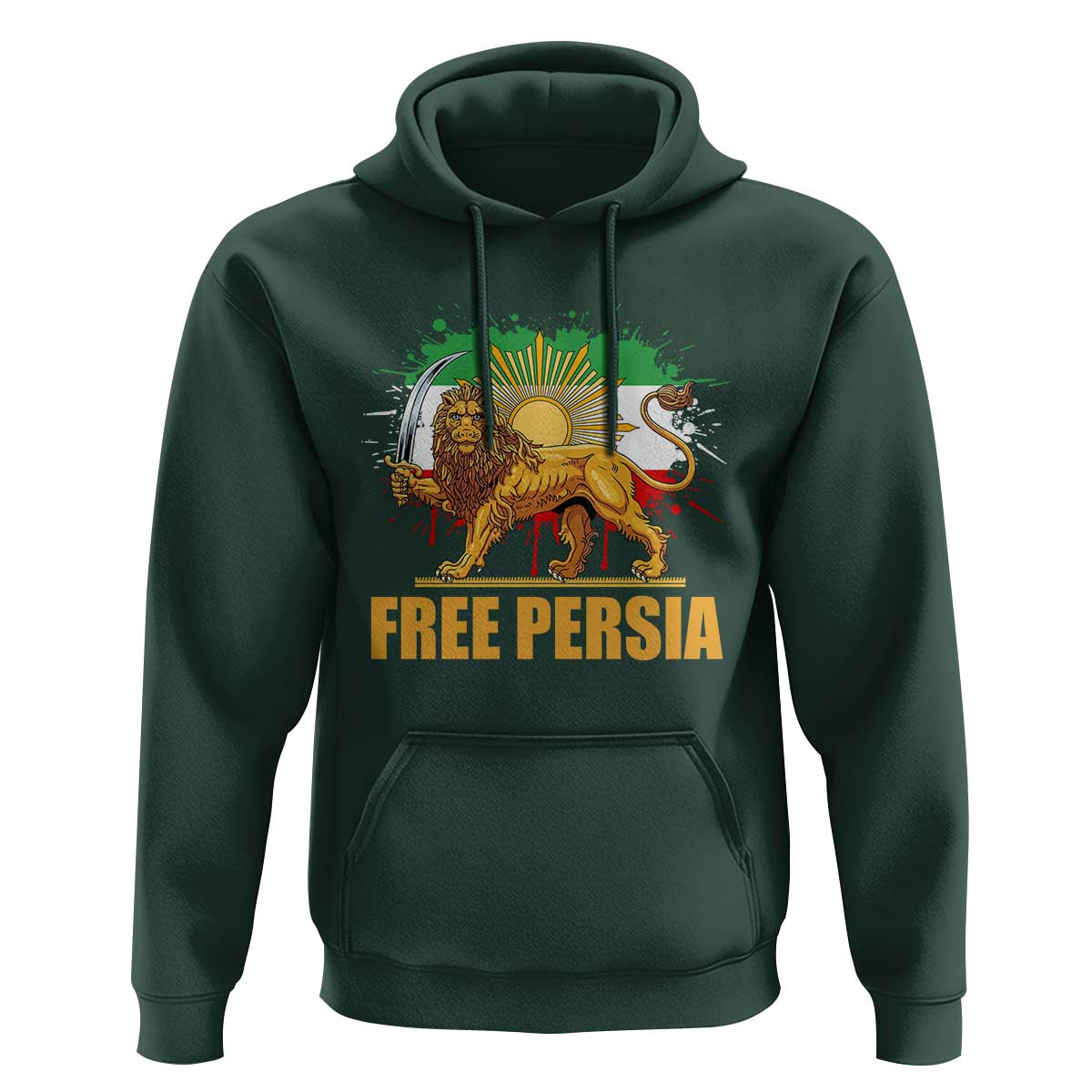 Free Persian Hoodie Iran Flag Lion And Sun Persian Pride Iranian Protests
