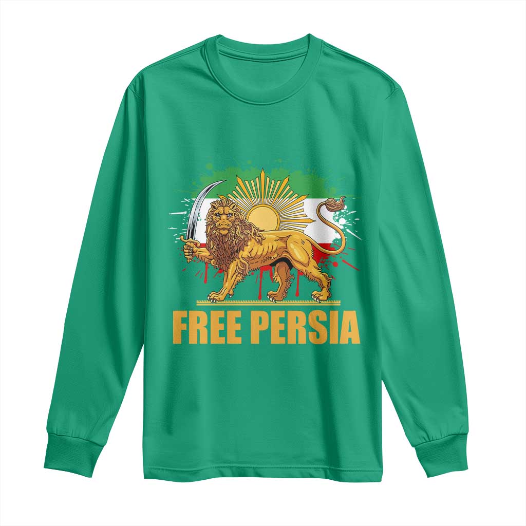 Free Persian Long Sleeve Shirt Iran Flag Lion And Sun Persian Pride Iranian Protests