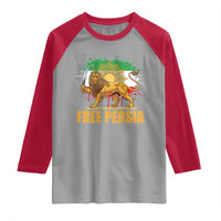 Free Persian Raglan Shirt Iran Flag Lion And Sun Persian Pride Iranian Protests