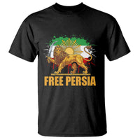 Free Persian T Shirt Iran Flag Lion And Sun Persian Pride Iranian Protests