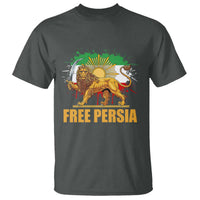 Free Persian T Shirt Iran Flag Lion And Sun Persian Pride Iranian Protests